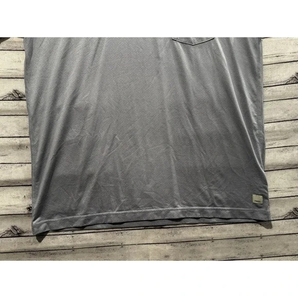 VUORI Mens Tradewind Active Performance Shirt Sz L Gray Short Sleeve Pocket V109 - Picture 4 of 12